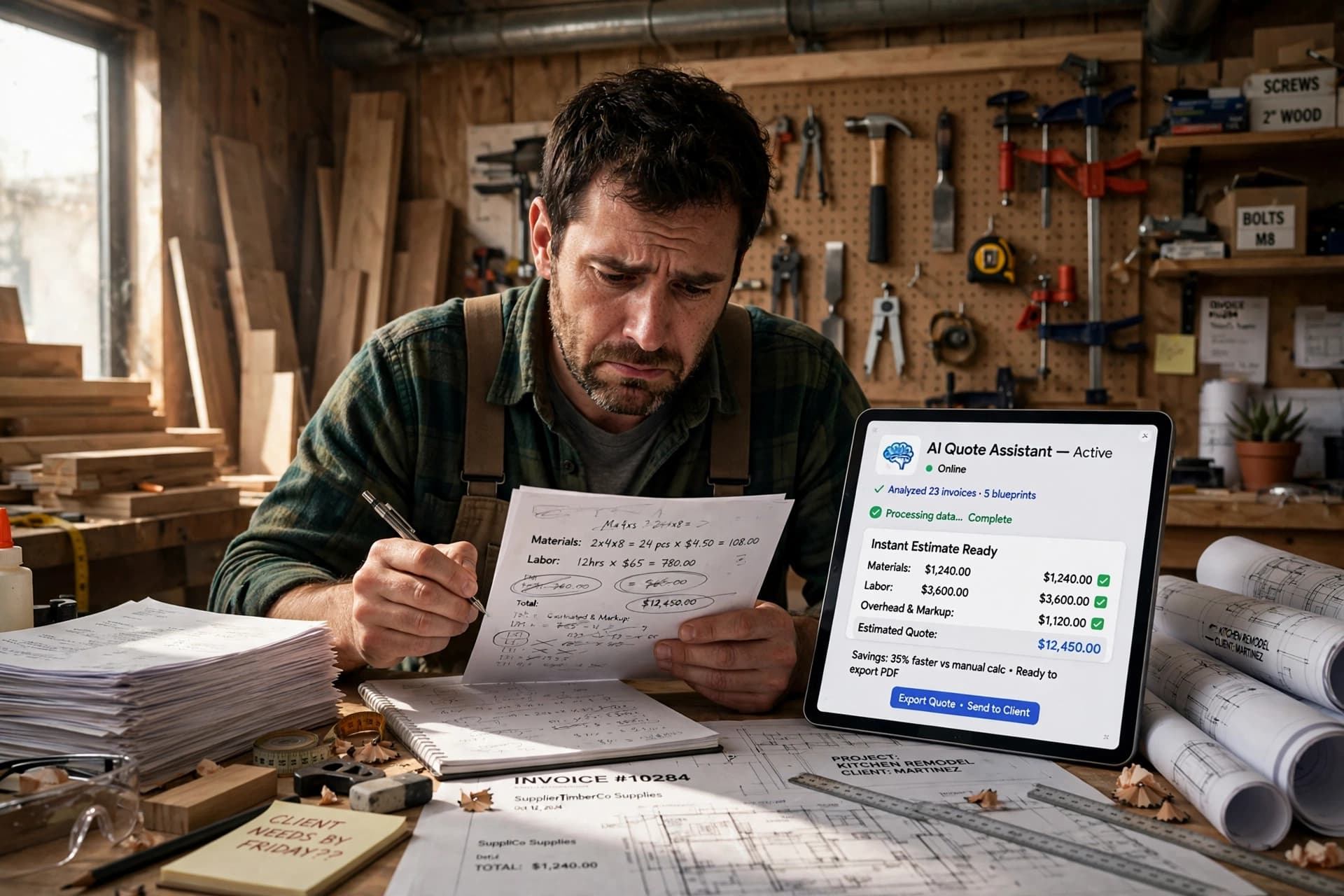 Adieux aux Devis Manuels : Un Agent IA Révolutionne la Gestion des Projets de Menuiserie