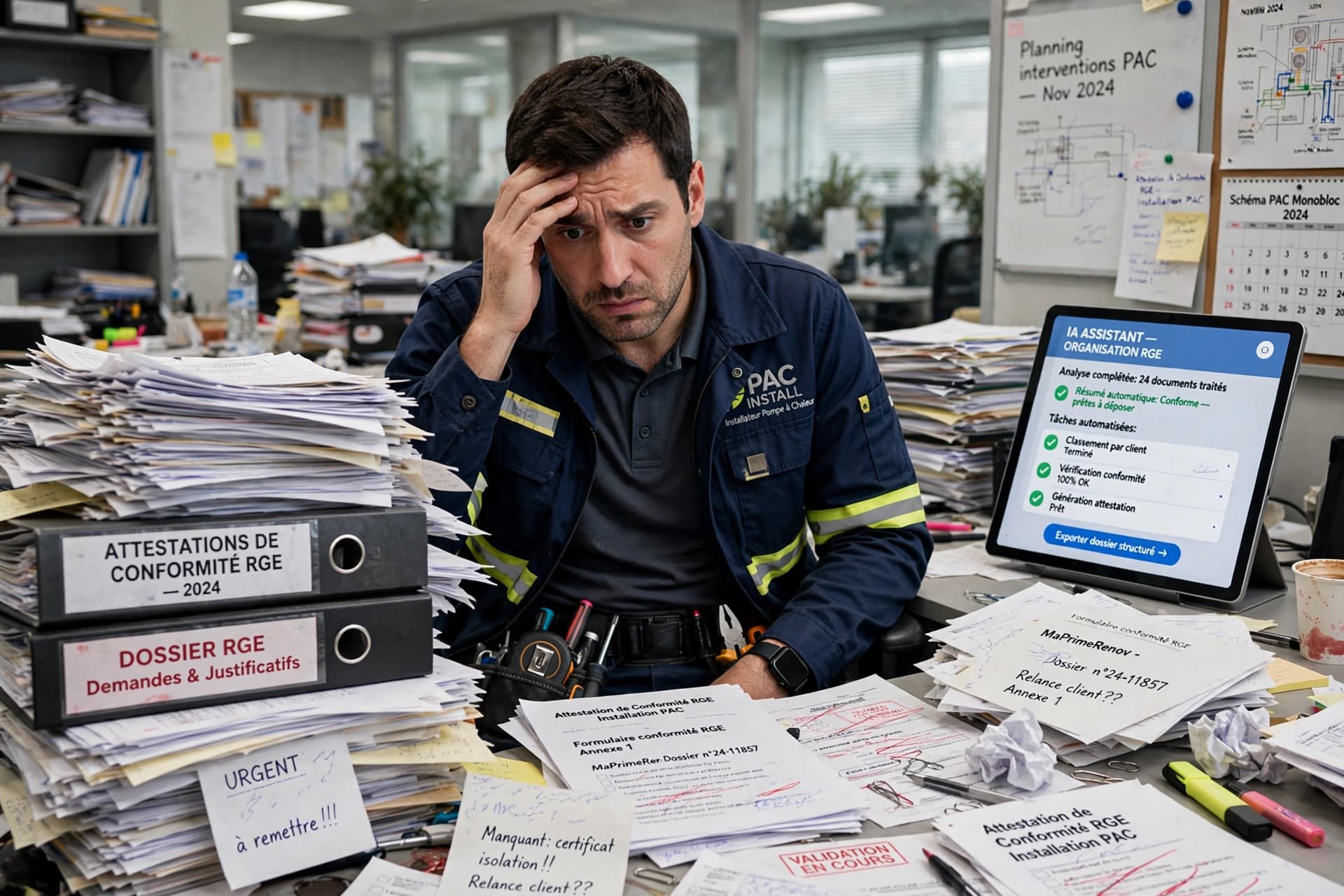 Optimisez la gestion des attestations de conformité RGE pour les installateurs de PAC avec l'IA