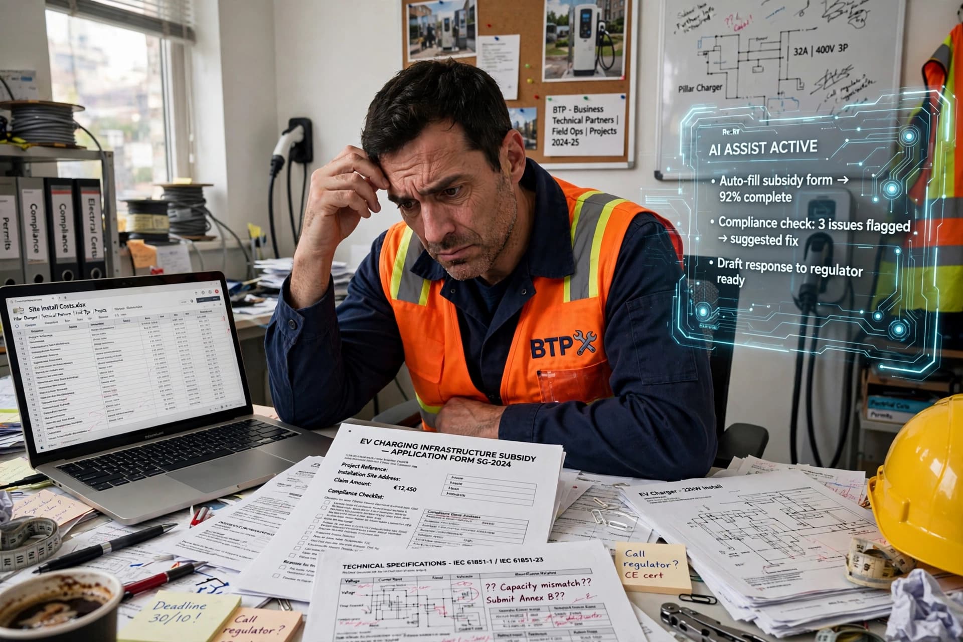 Optimisez la gestion des devis complexes pour les installateurs de bornes de recharge : l'IA Braineo à la rescousse