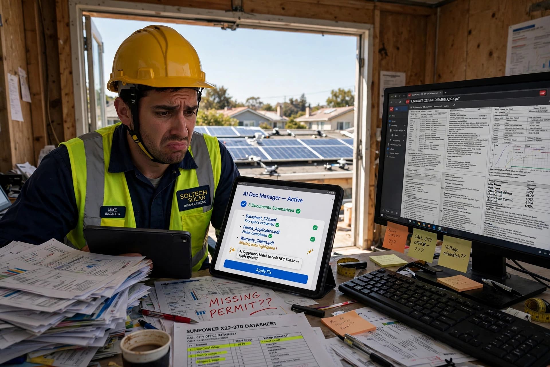 Comment un installateur de panneaux solaires peut automatiser la gestion des fiches techniques produits pour les dossiers de subvention